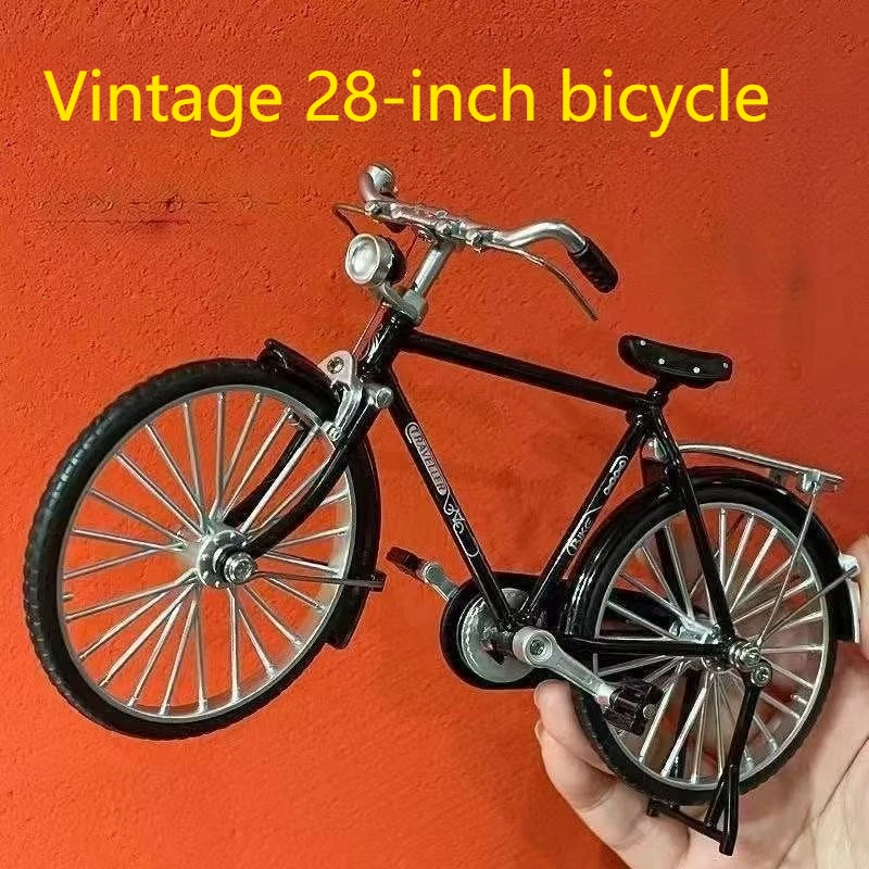Simulation Retro 28 Metal Die-Cast Bicycle Model Creative Diy Home Decoration 1:10 Decoration Adult Fun Toy Decoration Crafts
