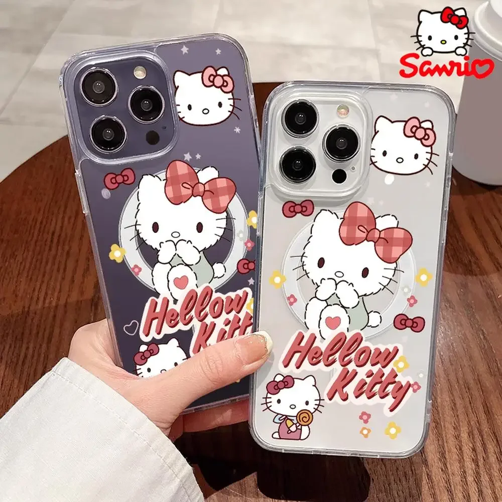 

Kitty Cat Iphone 16 Promax Case Fall Prevention Iphone 16/15/14/13/12/11 Girls Iphone Case Sanrio Kt Pink Accessory Gift