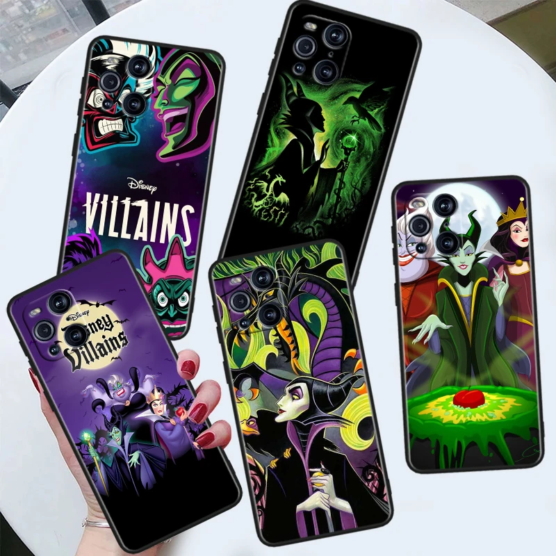 

The Witch Maleficent Disney For OPPO Find X6 X5 X3 X2 F21S F21 Pro Lite Neo Black Silicone Fundas Soft Cover Capa Phone Case