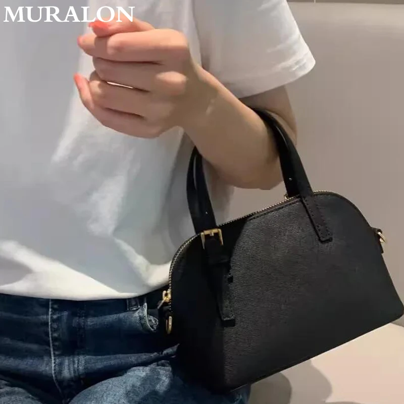 Luxury Cowhide Embossed Shell Bag Elegance Senior Leopard Print Mini Handbag Patent Leather Shoulder Crossbody Small Tote Bag