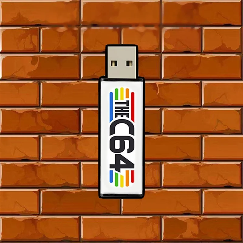 عصا USB لوحدة التحكم في ألعاب C64 الصغيرة الرجعية ، التوصيل والتشغيل ، يو ديسك مع الألعاب