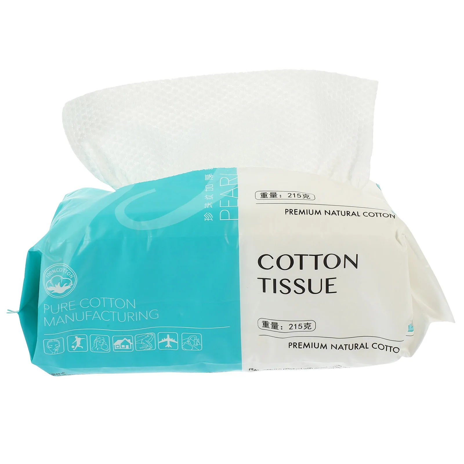 Toalhetes de limpeza de algodão, design removível macio e amigável à pele para remoção de maquiagem facial, pano prático para viagem, uso doméstico