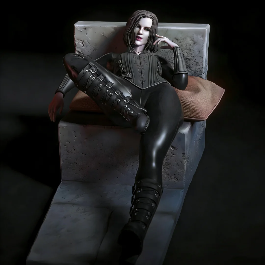 1/24 Scale Resin Figure Selene Nsfw Two versions Assemble Model Kit Unassembled Unpainted 3D statue DIY toy 1098