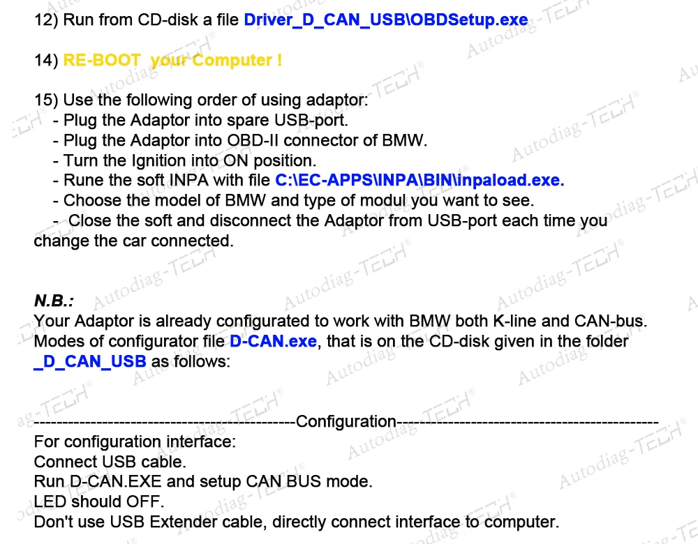 OBDII K DCAN Schnittstelle mit Schalter USB-Schnittstellenkabel für E46/E83/E53/E90/E91/E92/E93/E60 Auto-Programmier- und Codierungstool – Detail 5