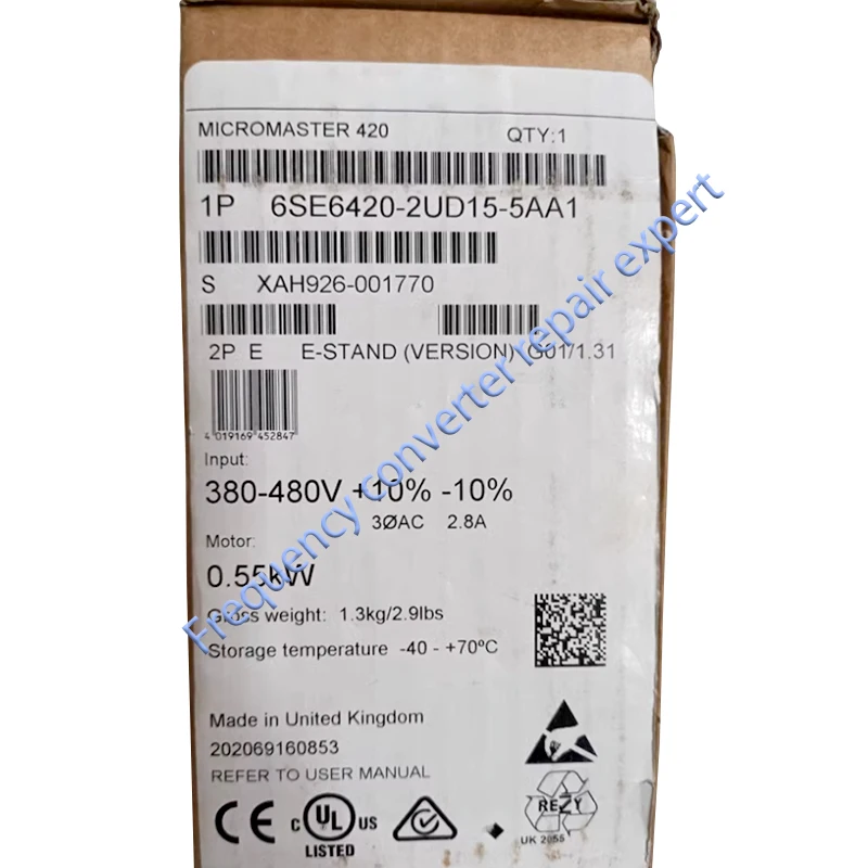 

6SE6420-2UD15-5AA1 Original Factory Agent, New Original