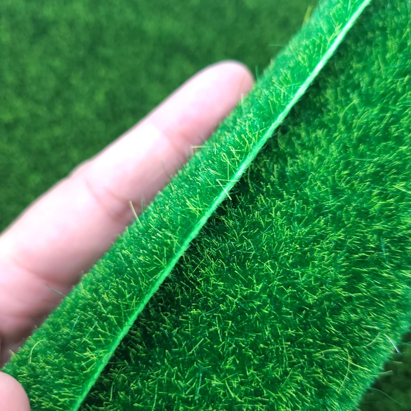 DIY Turf Lawn Model Grass Mats Anti-wrinkle Artificial Turf Landscape for Diorama Scenery Building Layout Material 25x100cm