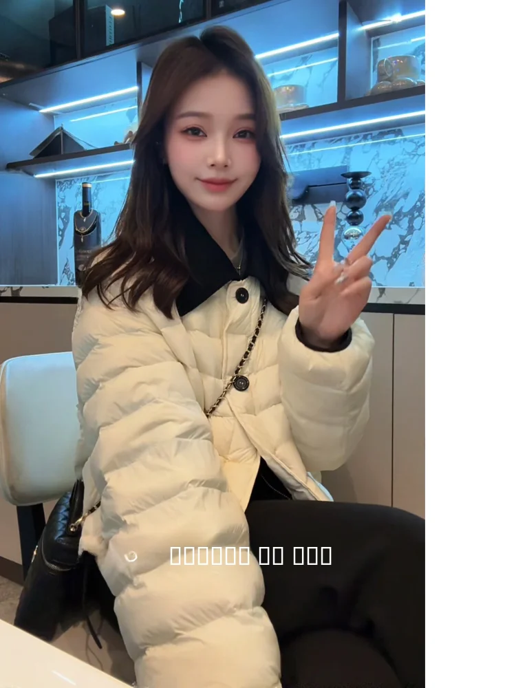 

Зимняя женская пуховая куртка Xuanxuanchen свободного кроя, теплая верхняя одежда, длинное пальто с застежкой-молнией