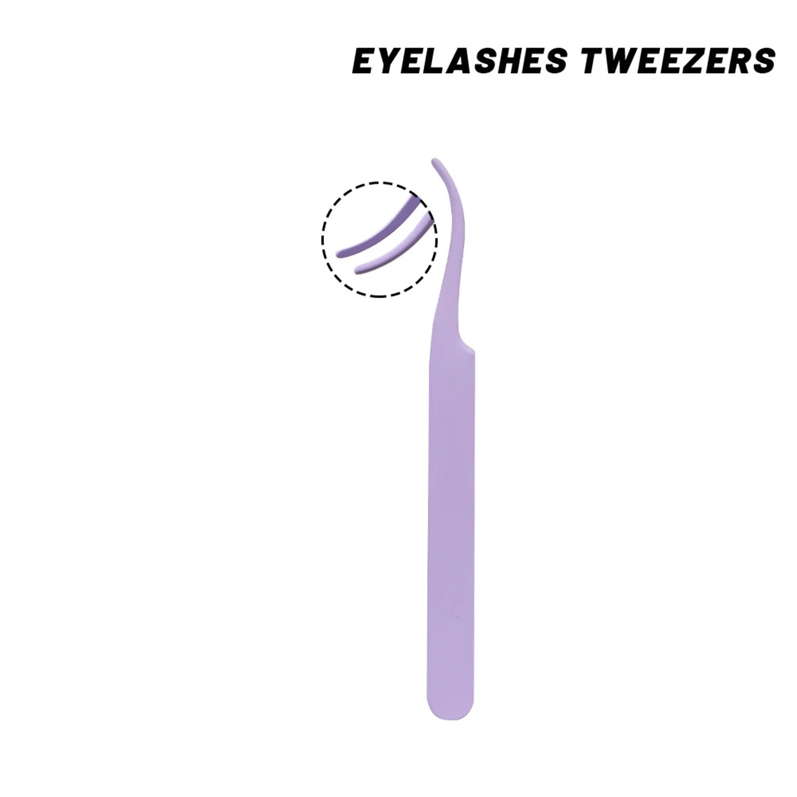 Precyzyjne pęsety do rzęs ze stali nierdzewnej z okrągłą końcówką do przedłużania rzęs, narzędzie do makijażu.