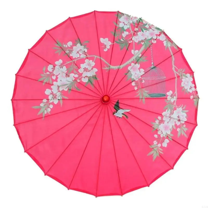 Chinese Oiled Paper Umbrellas Dance Parasols Bambooes Silk Umbrellas for Costume 