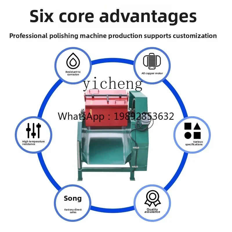 Máquina de polimento de tambor a1, moedor de barril de rolo hexagonal, máquina de acabamento de metal, retificadora octogonal