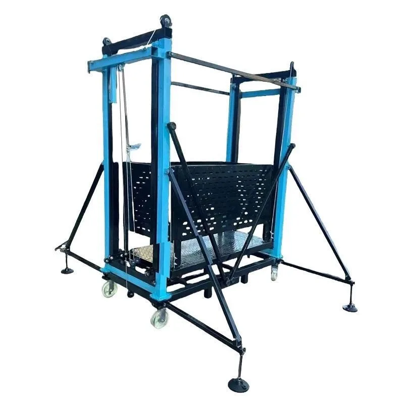 Electric scaffolding lifting mobile remote control folding decoration platform, raising construction elevator elevator