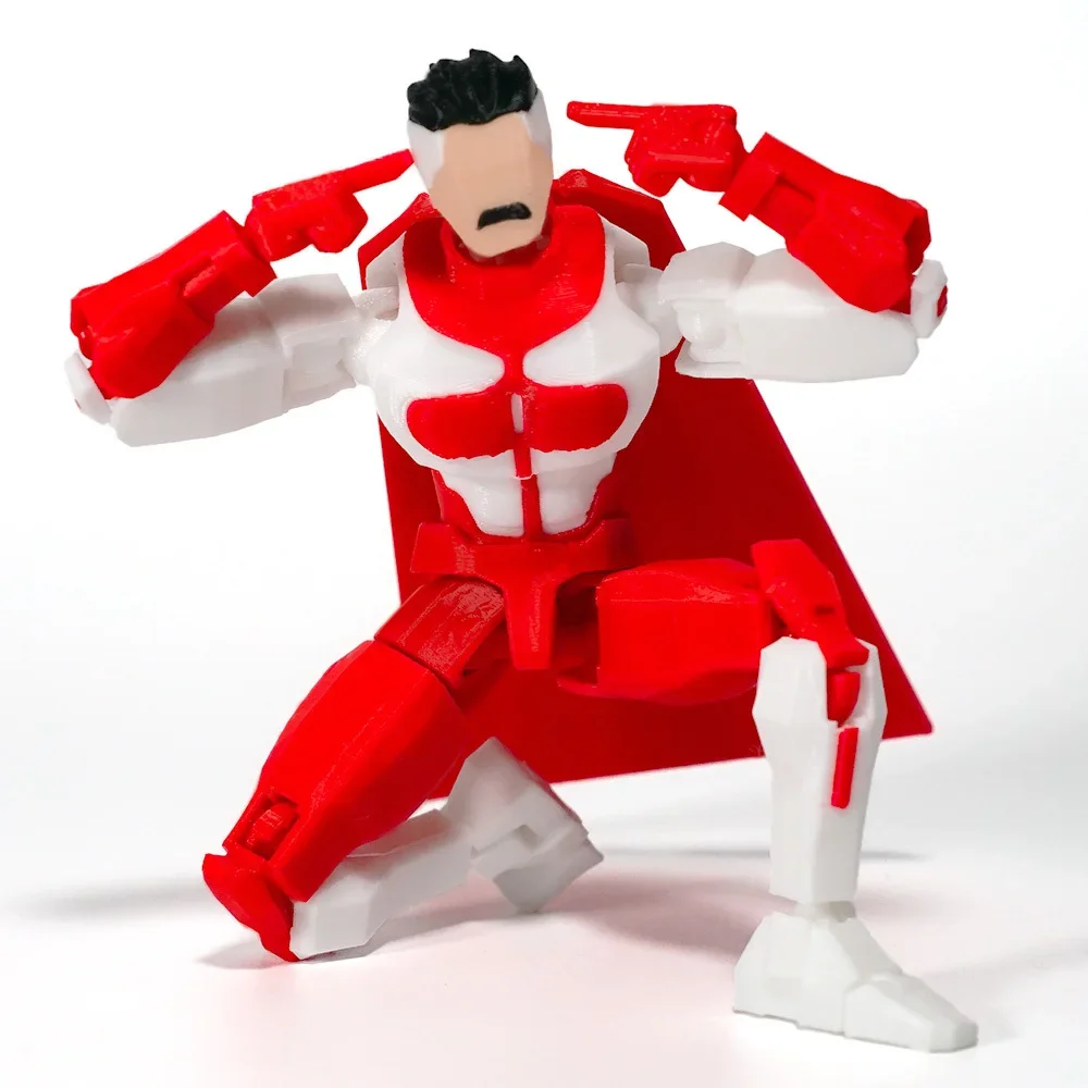 

3D-печатные супергерои Invincible 2.0: аниме-фигурки с множеством суставов, меняющие форму, коллекционные модели, украшения, подарки