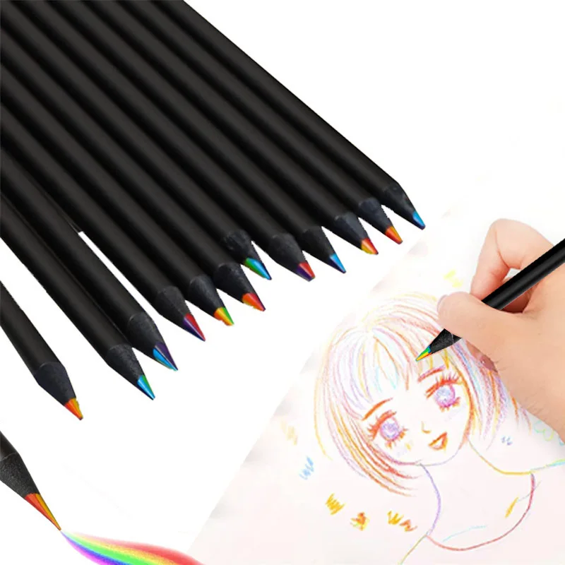 12 Colors Forever Pencil Set - Long-Lasting, Erasable, and Sharpen-Free Writing Experience - Perfect for Sketching, Drawing, and