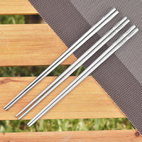 Pure Titanium Chopsticks With A Length Household Tableware, Ultra Light, Healthy, Camping, Picnic, Travel, Square, Round, A984