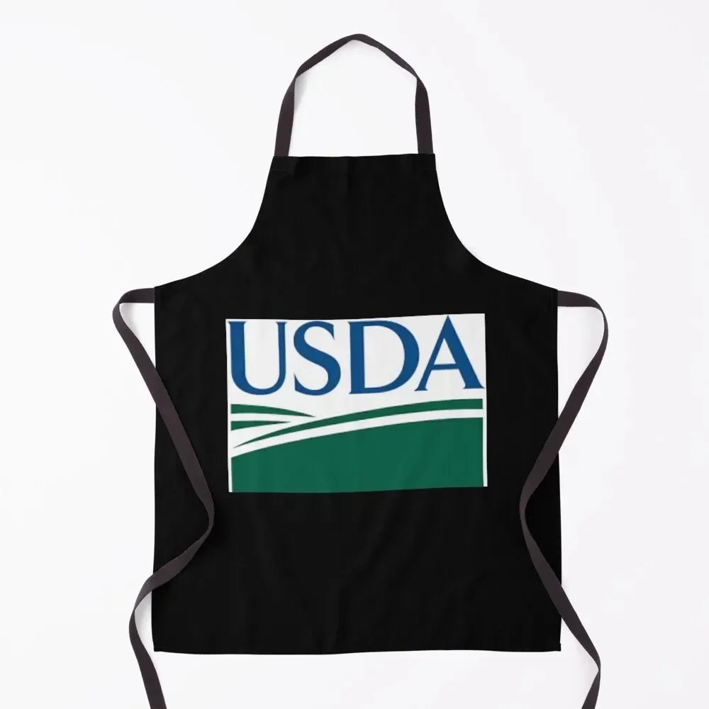 usda United States Department Of Agriculture Apron chef costume Kitchen For Man For Cooking household woman Apron