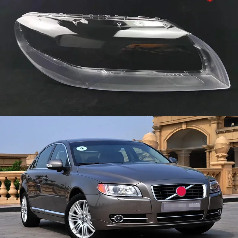 

For Volvo S80 LS80 2009-2015 Car Accessories Headlamp Cover Headlight Lamp Shell Masks Plexiglass Replace Original Lampshade