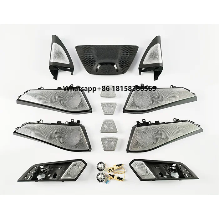 Car Accessories Front Rear Door Speaker Glow Tweeter Luminous Night Glow Tweeter Cover LED Cover for  X5/X7 G05/G07