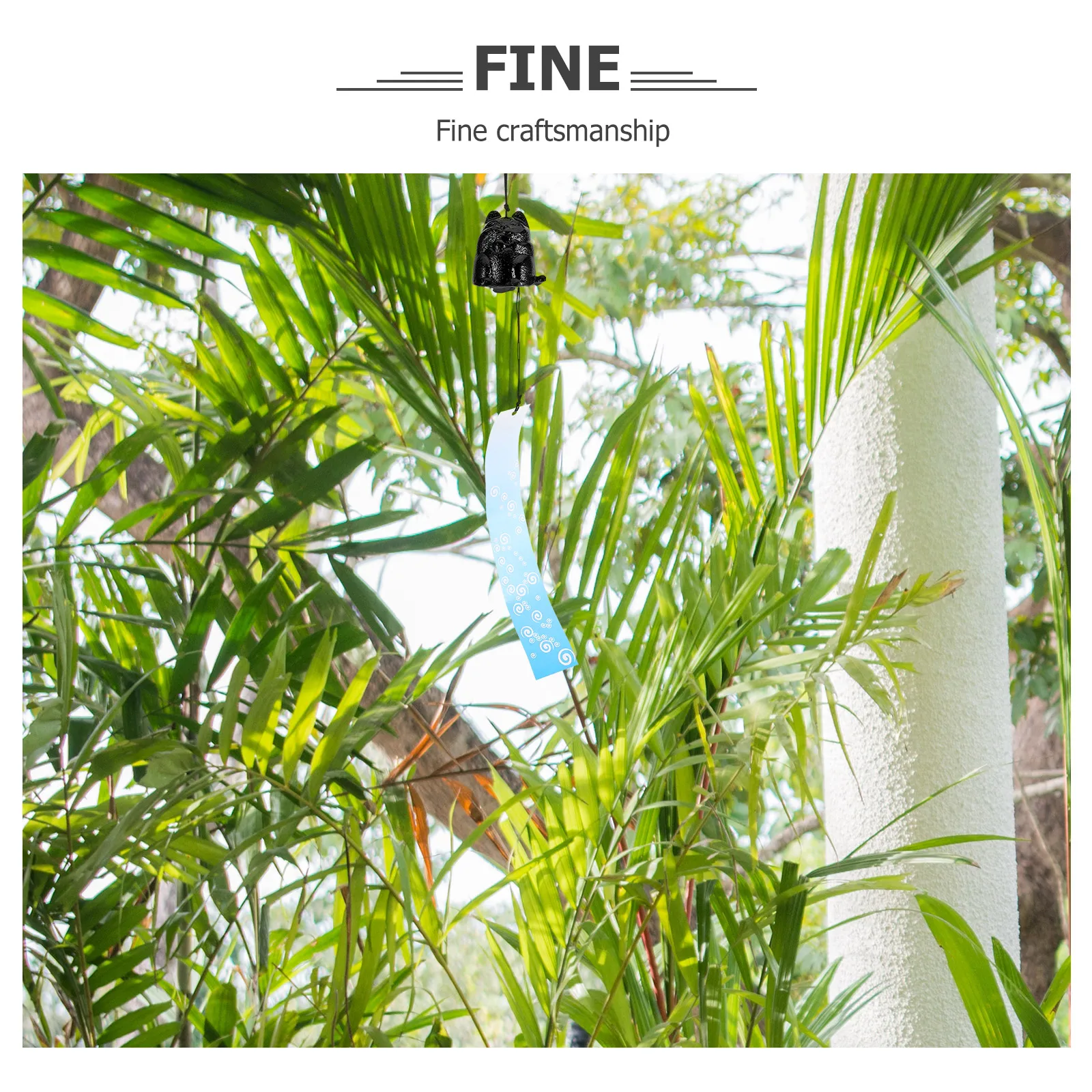 

Retro Iron Metal Wind Chime Bell Hanging Balcony Garden Decor Rustic Style Small Bell Pendant for Home Outdoor Porch Decoration