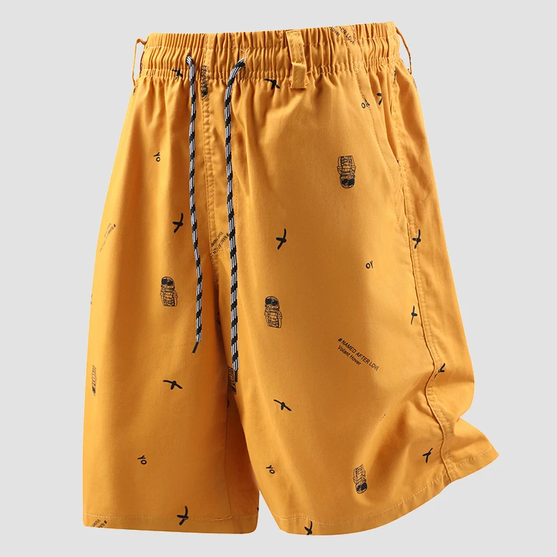 Summer Funny Printed Shorts for Man Bermudas Masculina Fashion Casual Cotton Plus Size 6XL Mens Cargo Beach Shorts Streetwear