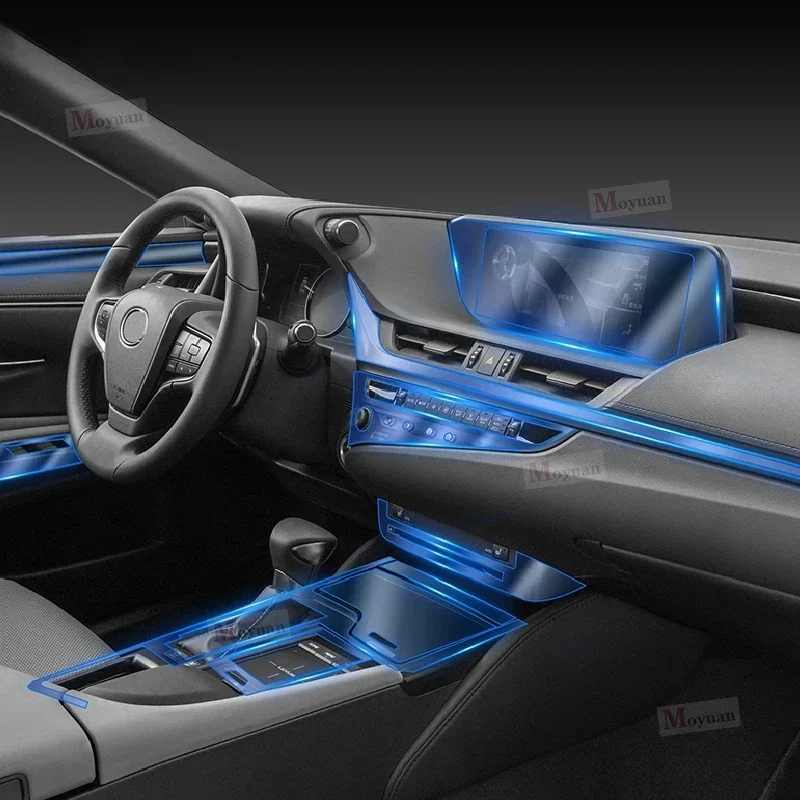 

For Lexus ES 250 300 350 2018-2023 Gearbox Panel Navigation Screen Automotive Interior TPU Protective Film Anti-Scratch Sticker