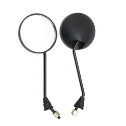 One Pair Circle Motorcycle Mirror Rear View Mirrors For Motorcycles E-Bike Honda Scooter Kawasaki Suzuki Yamaha  8mm