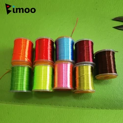 Bimoo 100 Yards 200D High Light Fly Tying Thread UV Floss Yarn for Nymph Streamer Bass Trout Fishing Lures FlyTying Material