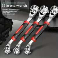 1PCS 52-in-1 Multi-Functional Socket Wrench Set - 8-19mm Non-Slip Handle & Rotating Bone Design - Universal Wrench