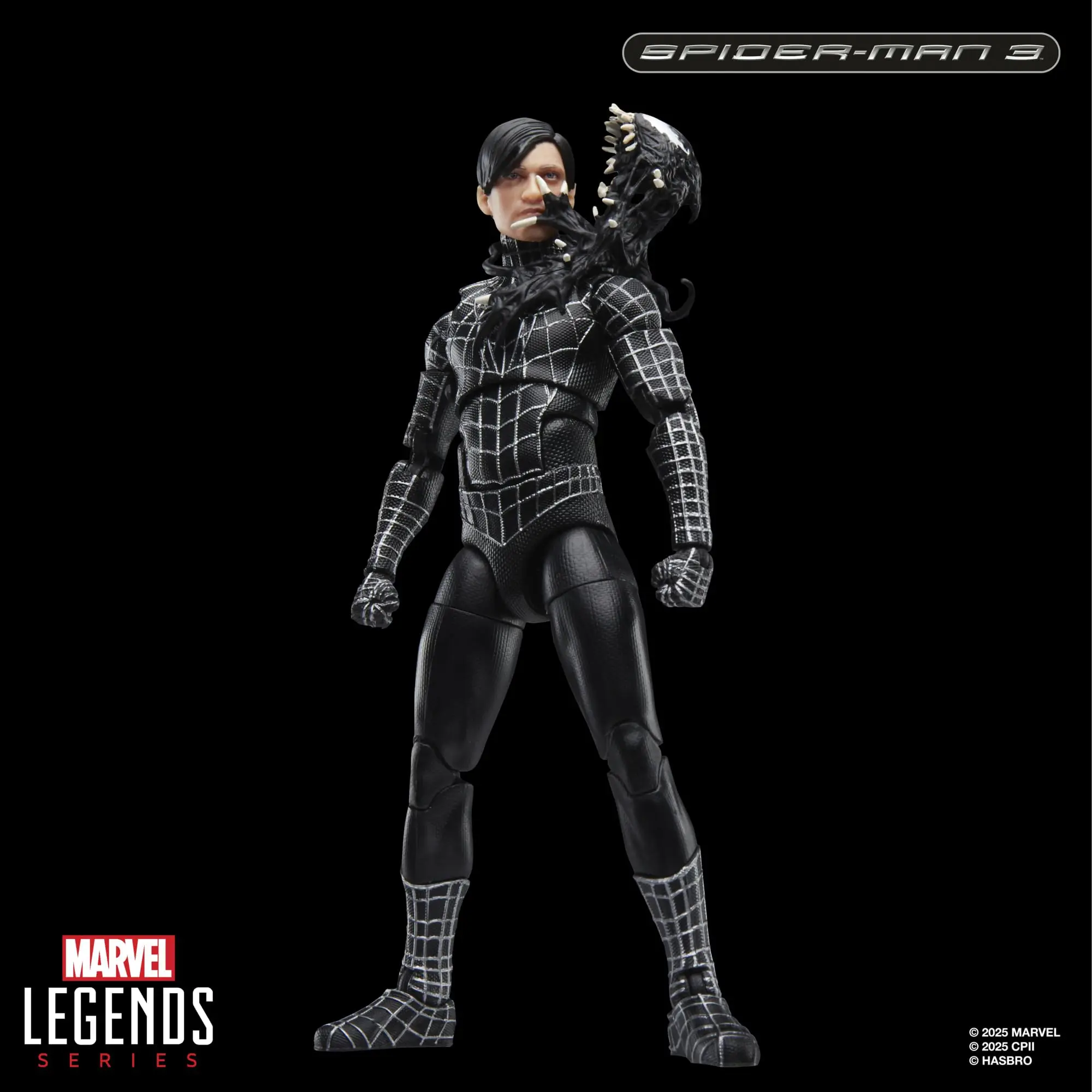 Marvel Legends Series Spider-Man, Spider-Man 3 Collectible 6 Inch Action Figure with Symbiote Accessories G0589 view 4