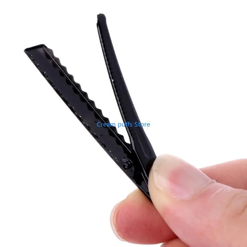 50LE 10pcs duckbill clip مستقيمة بطة النقرشة مقطع DIY الدليل القوس شعر الديكور مواد مربع مقطع الشعر غطاء الرأس #2