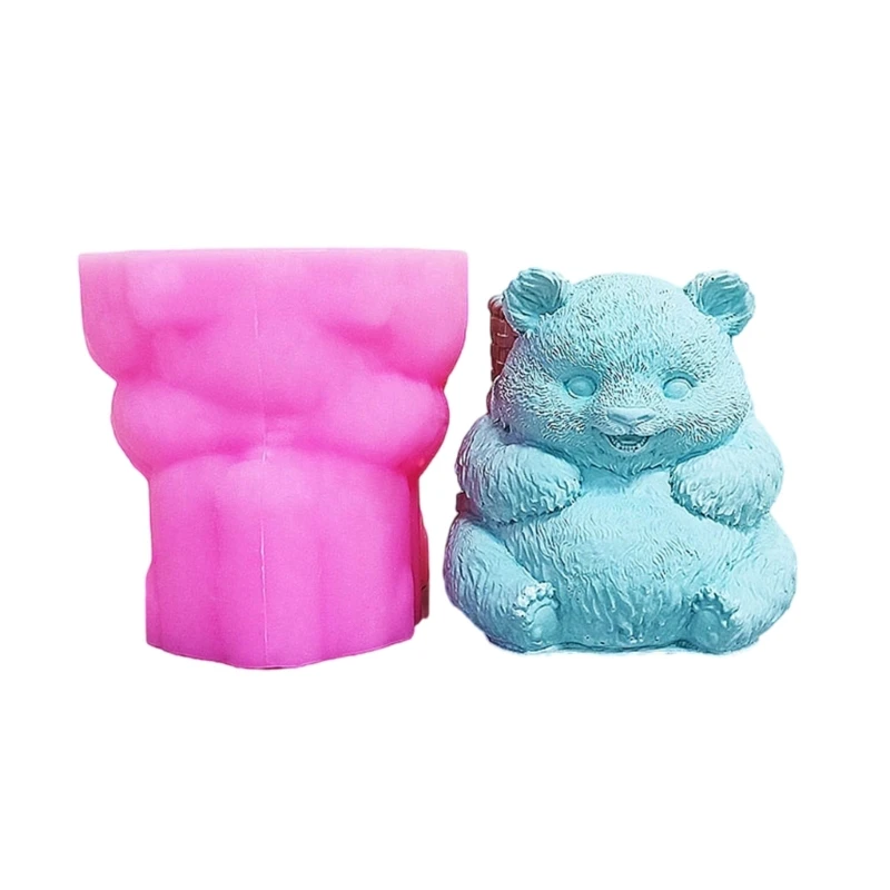 Versatile Pandas Shaped Silicone Mold for Crystal Resin and Concrete Projects N2UE