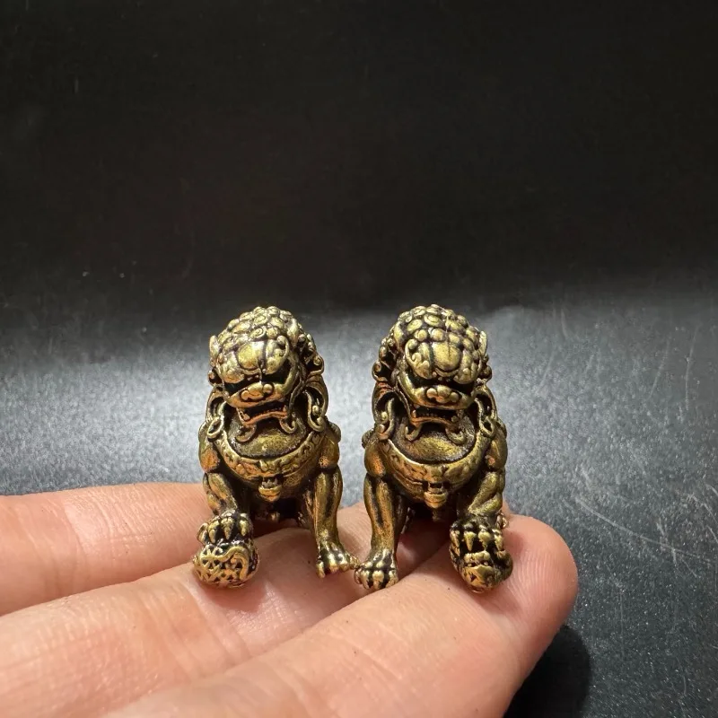 New Brass Solid Lion Ornament