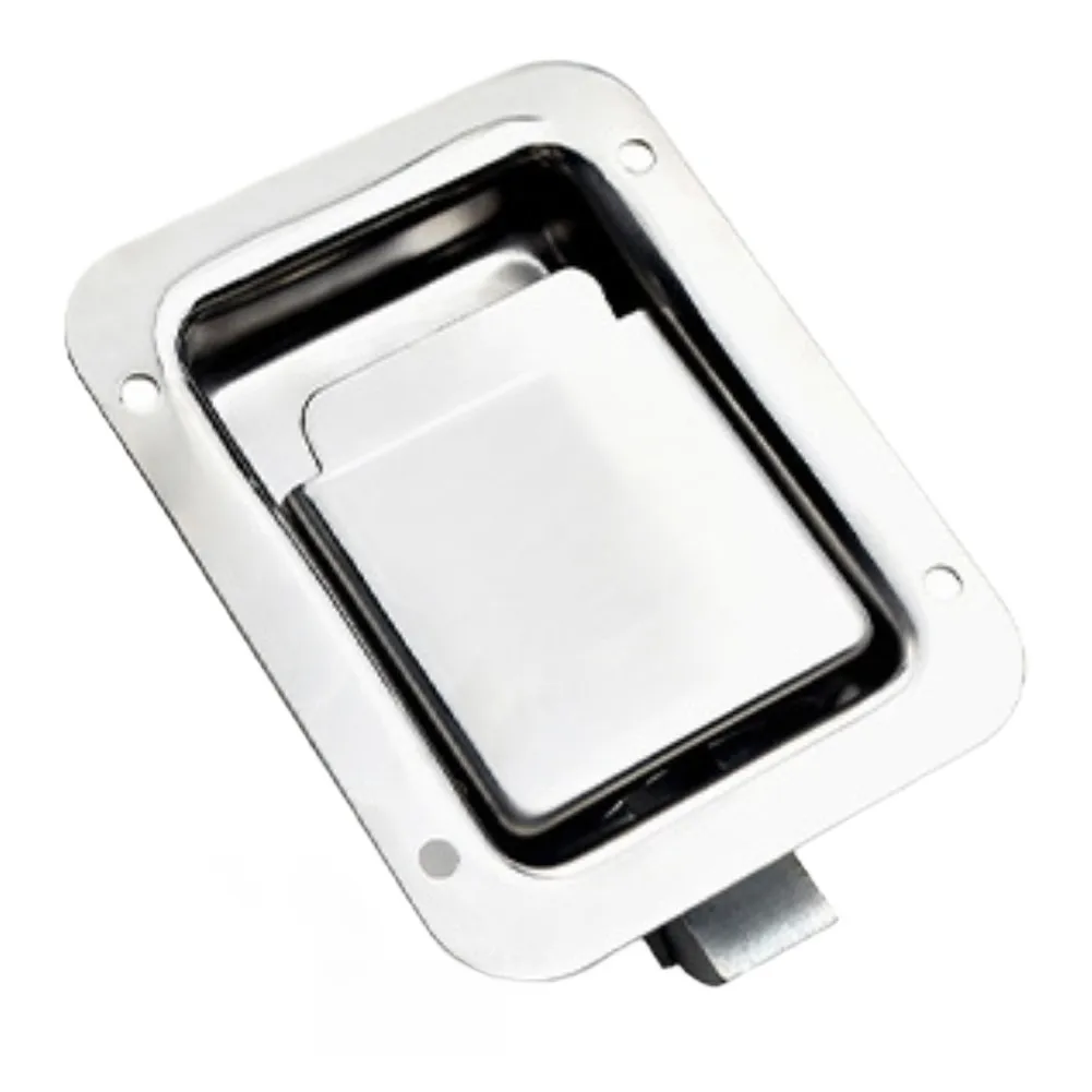 Silver RV Cabinet Lock Flush Mount Door Lock Door Lock Stainless Steel Latch 304 Stainless Steel Embedded Installation