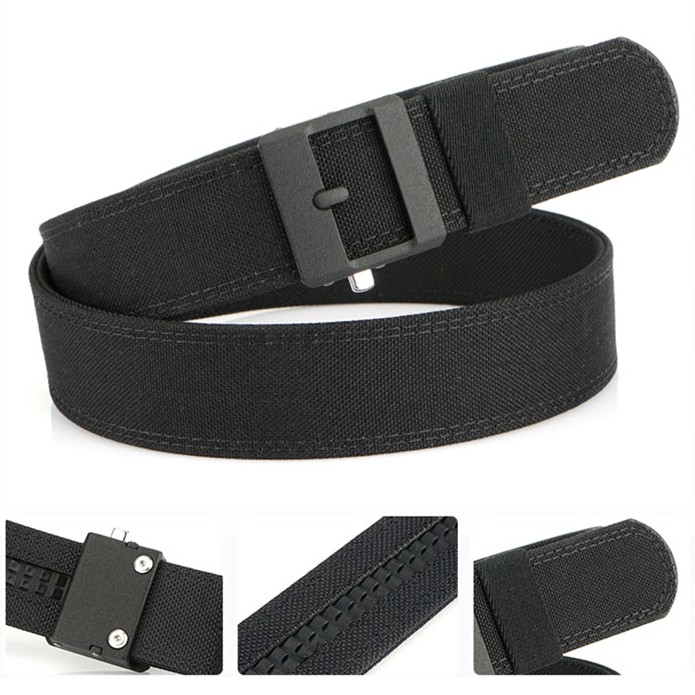 TUSHI Nowy 130cm Pas EDC Casual z Automatyczną Klamrą Taktyczny Pas Outdoorowy dla Mężczyzn Gruby Nylonowy Sztywny Pas Wojskowy Mocny Pas Męski