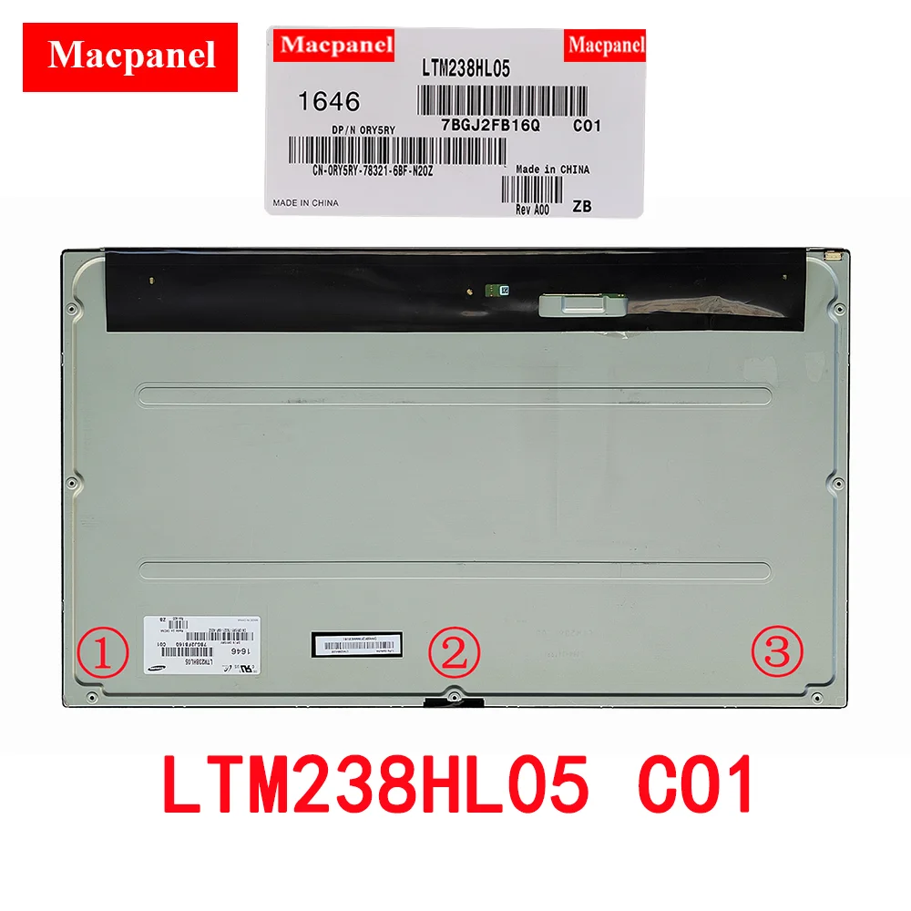 Imagem -02 - Original Lcd Sumsung Vidro Tela Modelo Ltm238hl05 Ltm238hl05 C01 Ltm238hl05 D01 para o Dell Inspiron 3477