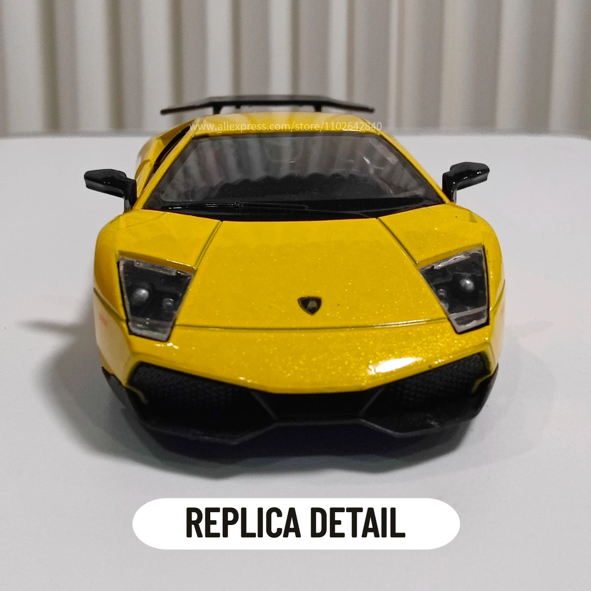 1/36 Lamborghini Murcielago Car Model Replica, Scale Metal Miniature Art Vehicle Interior Decor Diecast Xmas Gift Kid Boy Toy