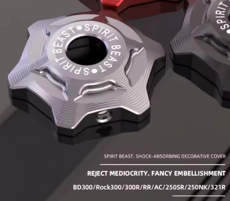 

Suitable for the Haojue TR300 front shock absorber modified motorcycle 22MM shock absorber screw decorative cap 321R