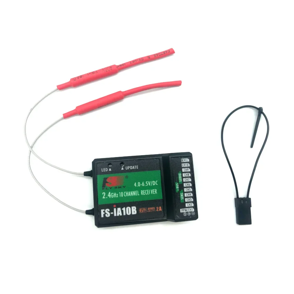 Flysky 2.4G 10CH FS-iA10B 10 Channels Receiver FS IA10B for Transmitter FS-I10 FS-I6S FPV RC Helicopter Quadcopter Aircraft