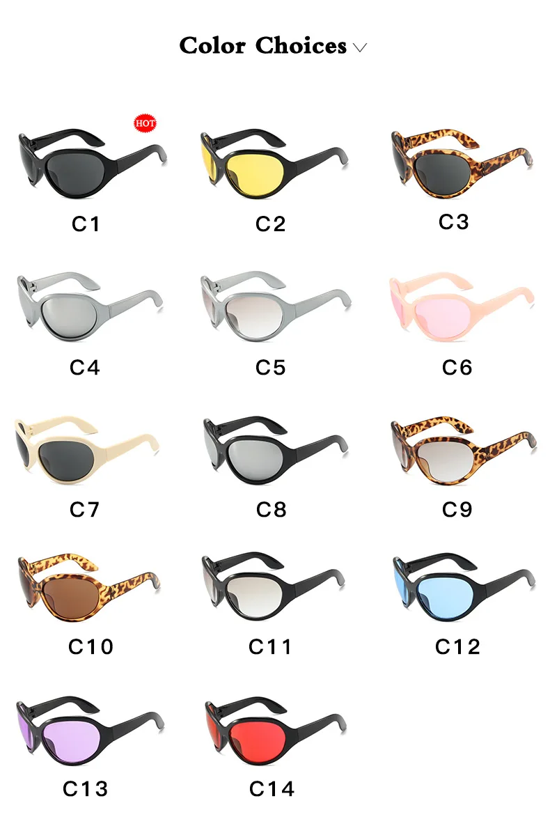 Übergroße Y2K-Sonnenbrille für Damen, trendig, großer Rahmen, Vintage-Sonnenbrille, modisch, futuristisch, Punk, Silbertöne, 2000er-Jahre – Detail 5