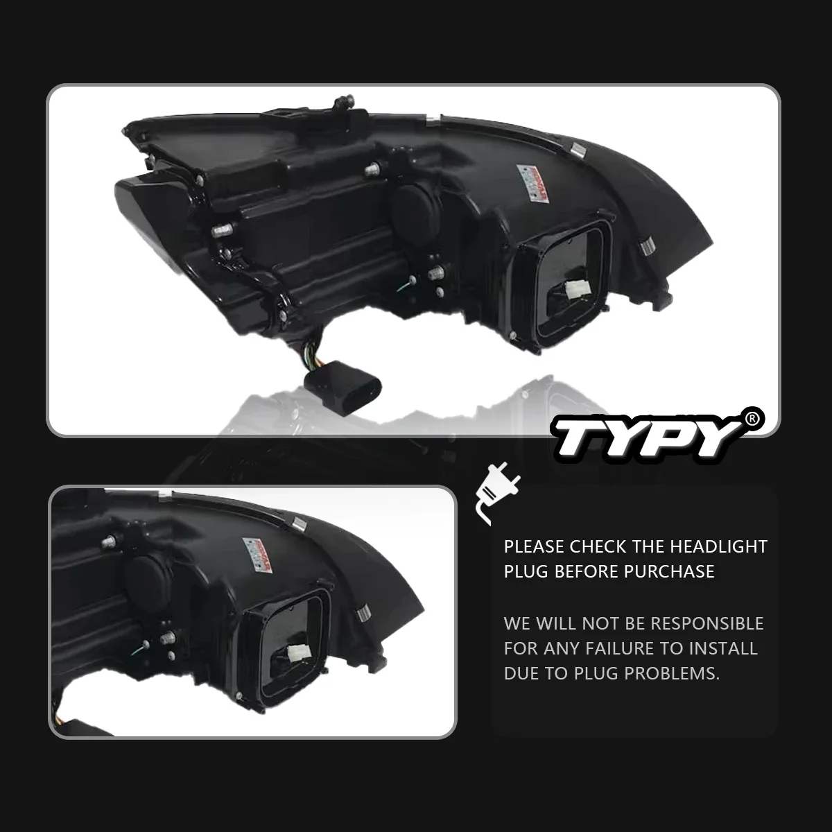

TYPY New LED Head Lamp Upgrade ModifiedFor Audi TT Headlights 2006-2013 Headlight Dynamic Signal Head Lamp Auto Accessories