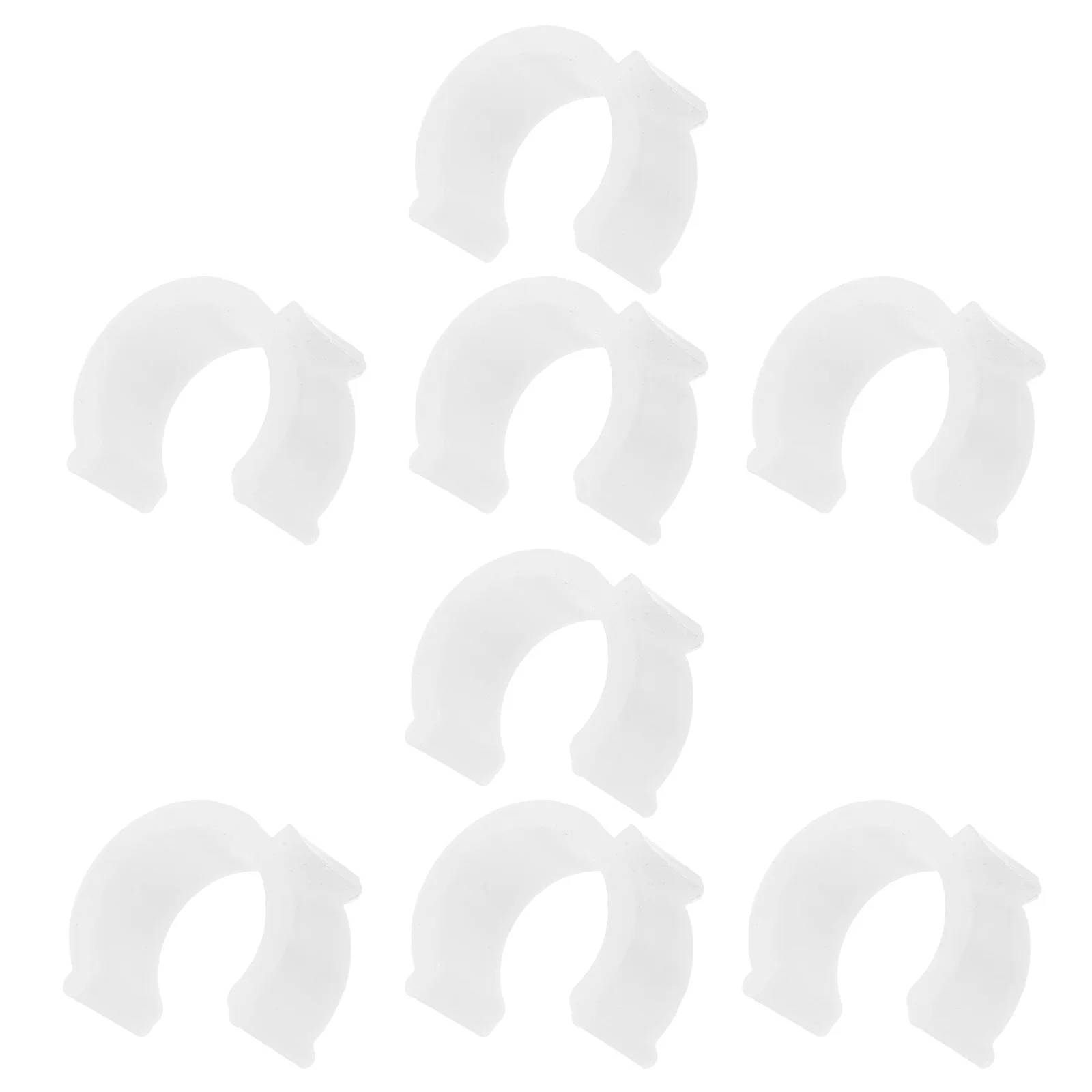 

20Pcs Heavy Duty Curtain Rod Brackets White Easy Install Non Slip Support Wall Ceiling Mount Curtain Rod Hardware Brackets