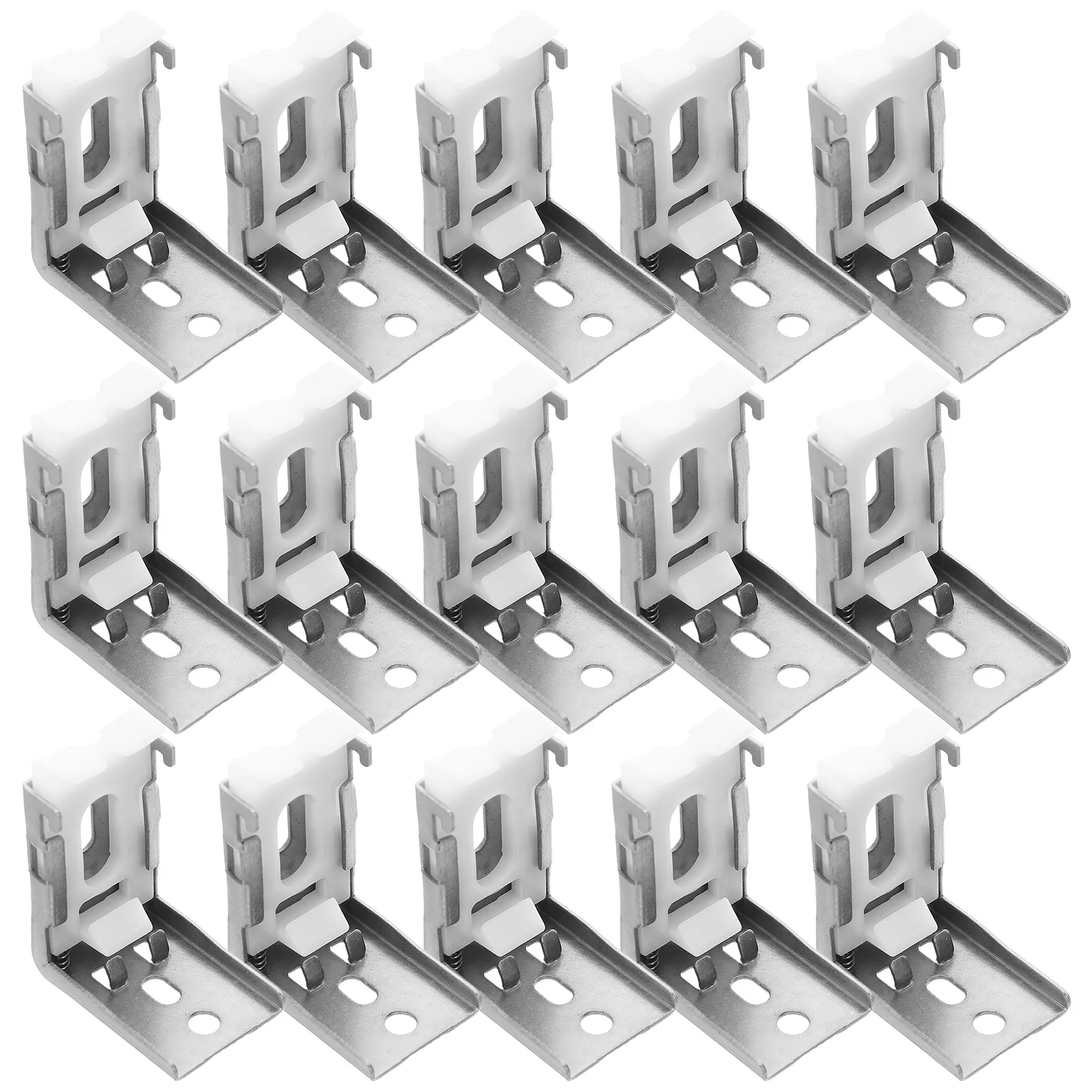 20Pcs Blind Mounting Brackets Mini Metal Window Shade Clips Vertical Blind Repair Tabs Replacement Accessories DIY Installation