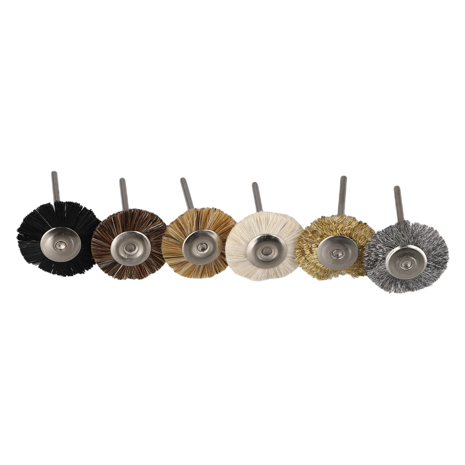 Practical Workshop Equipment Brushes Brass Brush Rust Removal Tool 18pc Brass Brush 5mm/15mm/25mm For Rotary Tool