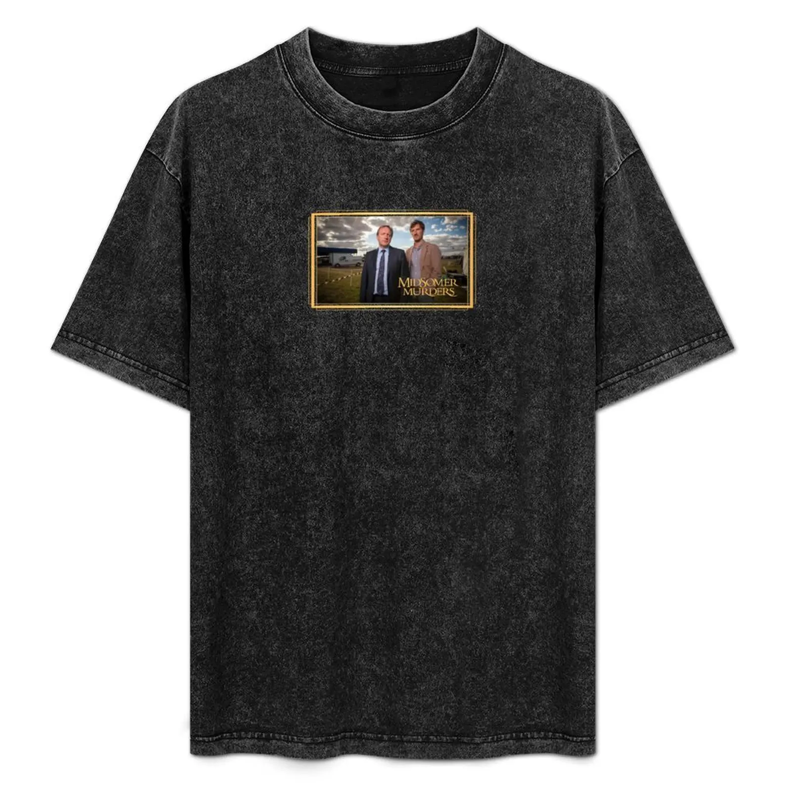 

Mid-Investigation in Midsomer County - Gold T-Shirt Casual Street Style Short Sleeve Tee