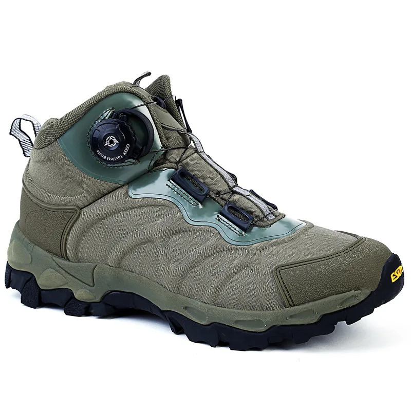 2023 New Outdoor Lightweight Quick Response Boots Hiking Shoes Automatic Buckle Tactical Shoes Combat Boots Military Boots