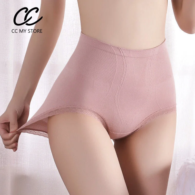 

High Waist Sexy Women's Underwear Lace Panties Casual Solid Girls High-Rise Briefs Seamless Underpant Lingerie Thong Panties