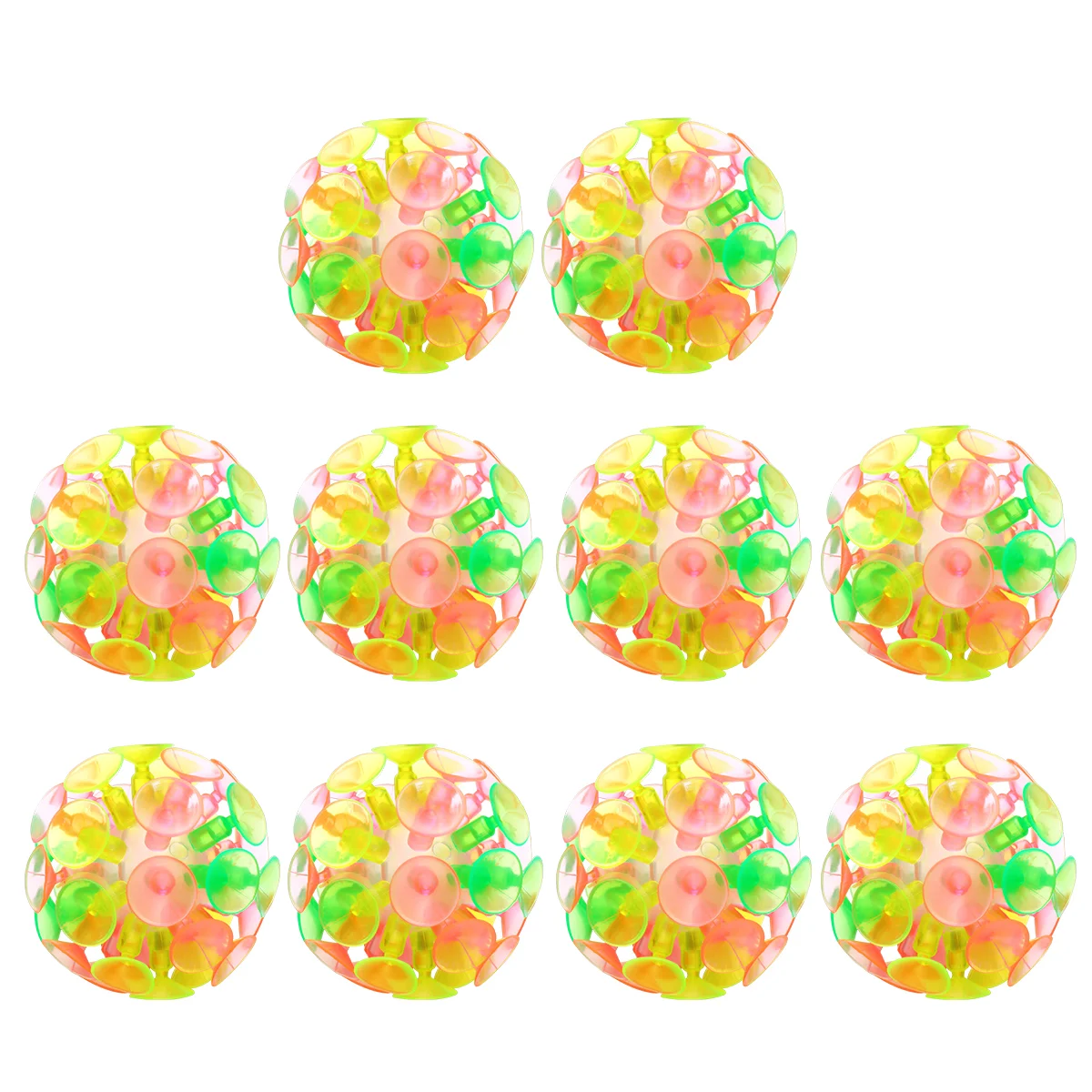 

10 Pcs Suction Ball Toy Cup Toys Fun Bounce Balls for Children Sucker PVC Cup Creative Parent-child