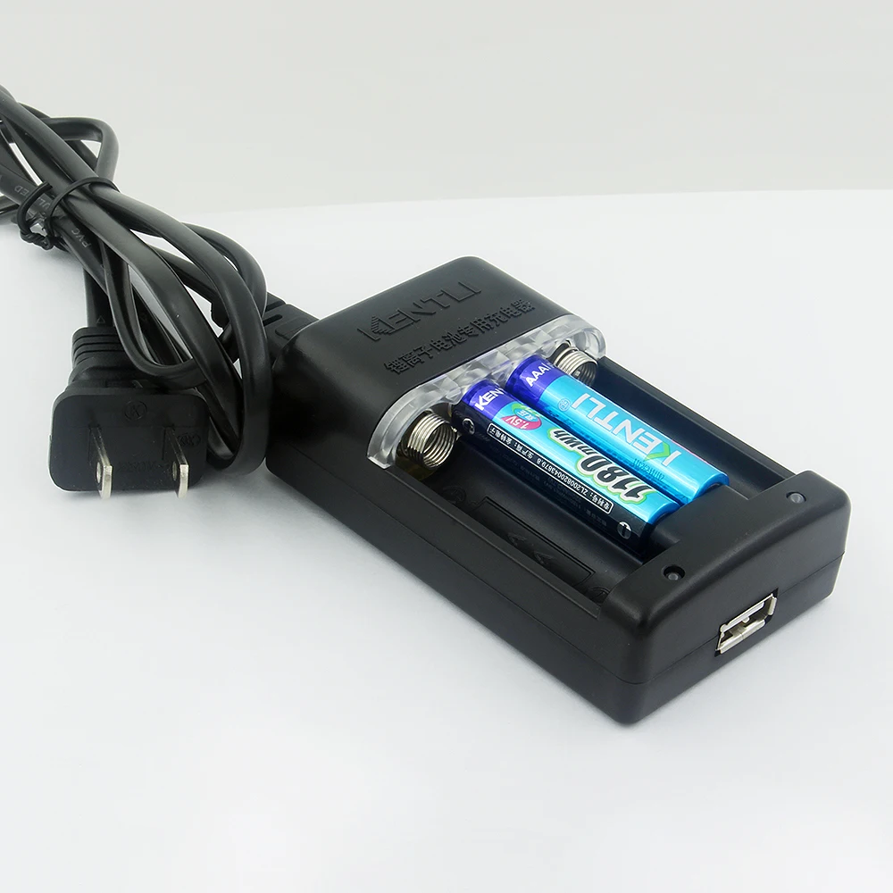 4PCS AAA Battery 1.5V Rechargeable Lithium Li-Polymer Batteries with AA AAA Charger Set Eco-Friendly Portable Power Pack