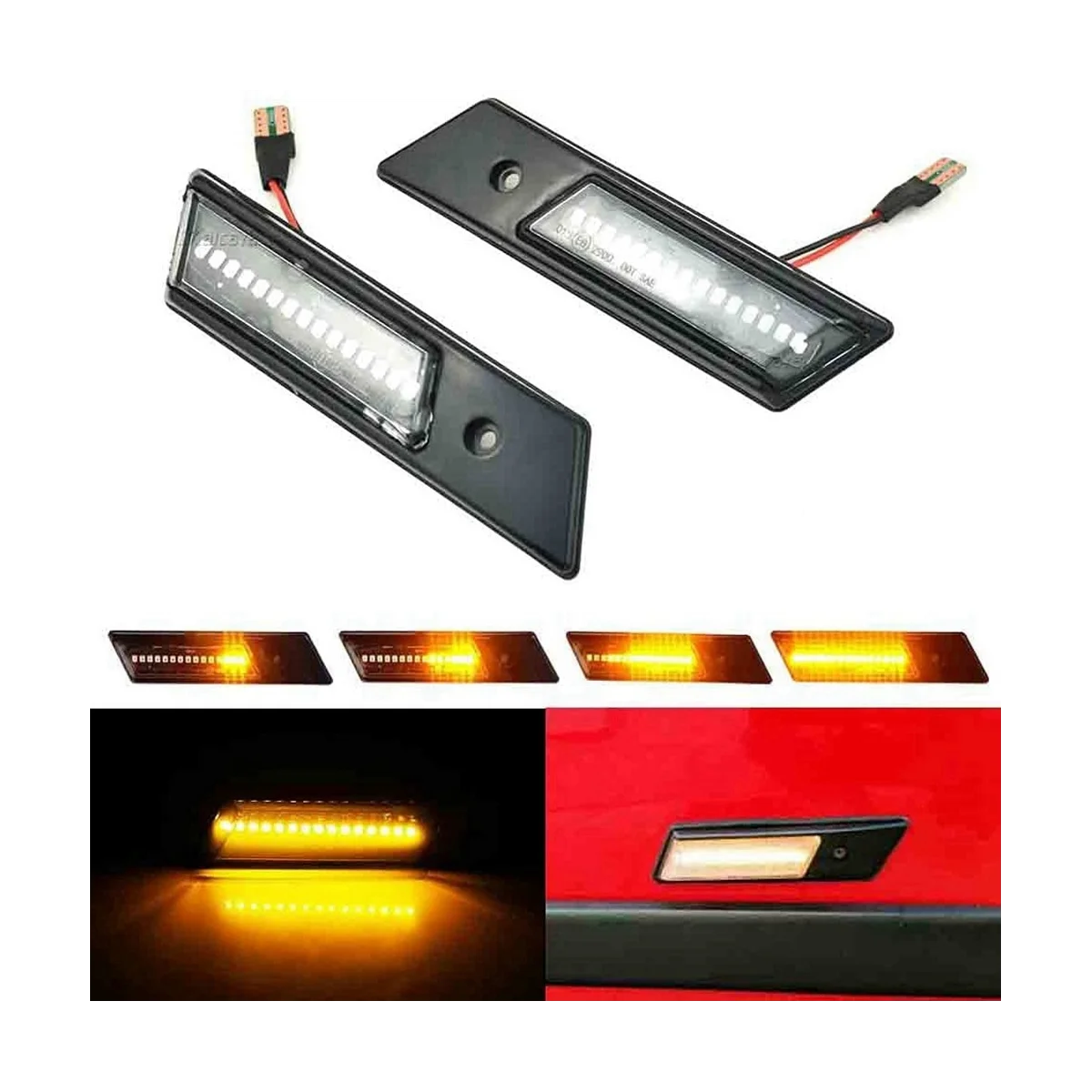 Streaming Side Lamp LED Indicator Signal Lamp Car for BMW 3 Series E36 5 Series E34 7 Series