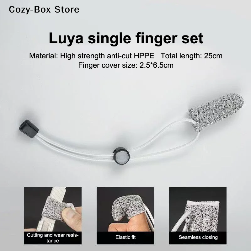 [ZY]Single Finger Protective Glove Finger Cover For Fishing Anti-cut Fishing Finger Protector Glove For Casting Control Outdoor