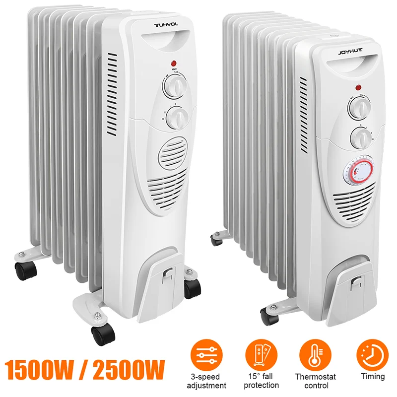 Electric Warmer Electric Radiator Oil Filled Radiator Heater Space Heater with wheels EU Plug Electric Heater